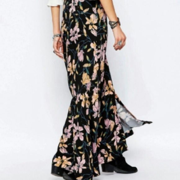 Free People Button-up Floral Maxi Skirt - Picture 3 of 13